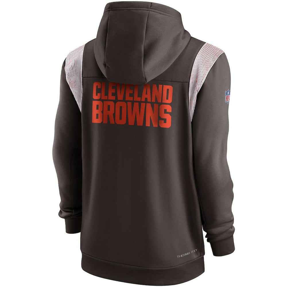 Performance Sideline Lockup Full-Zip Hoodie - Cleveland Browns Hoodies