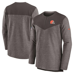Sideline Lockup Performance Quarter-Zip Top - Cleveland Browns Tops
