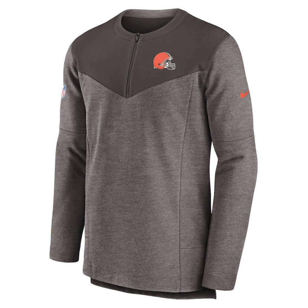Sideline Lockup Performance Quarter-Zip Top - Cleveland Browns Tops