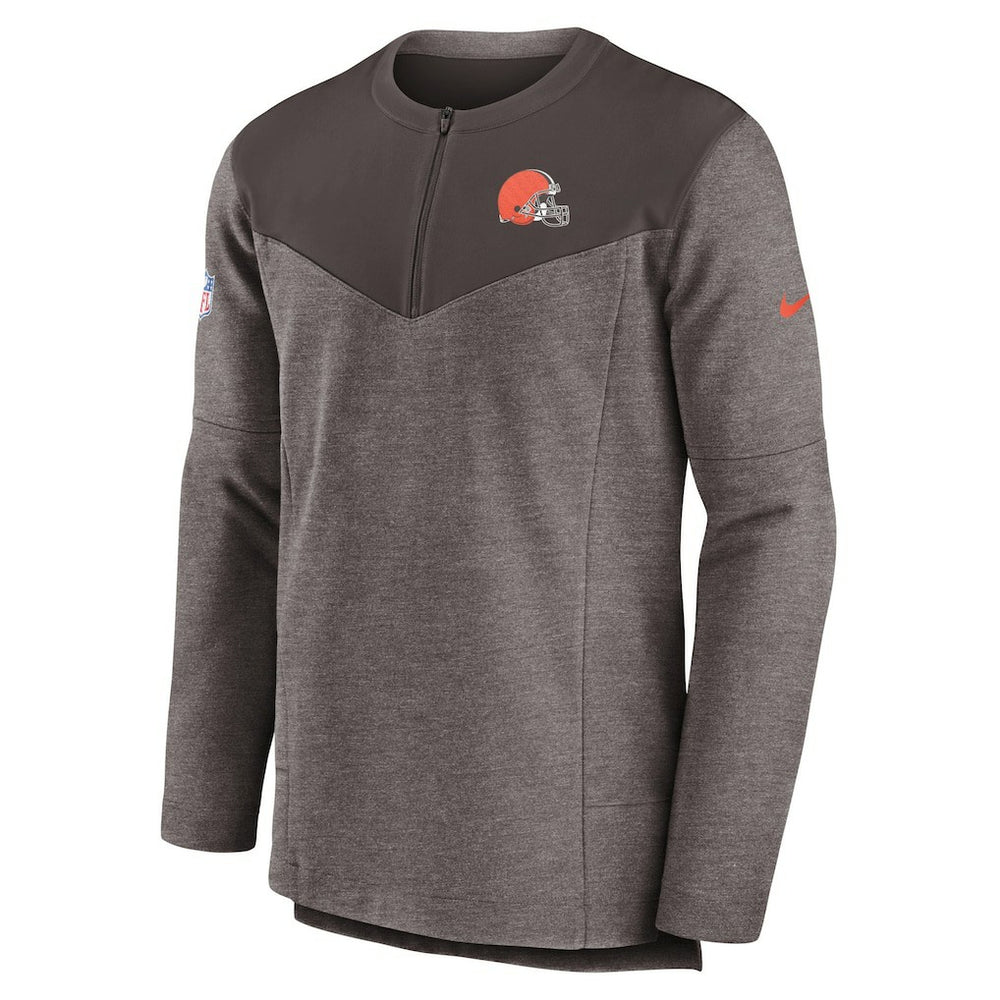 Sideline Lockup Performance Quarter-Zip Top - Cleveland Browns Tops
