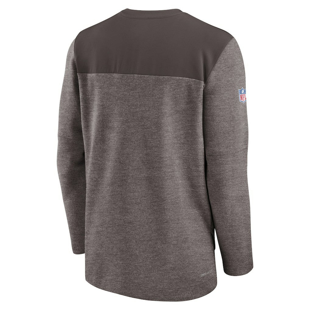 Sideline Lockup Performance Quarter-Zip Top - Cleveland Browns Tops