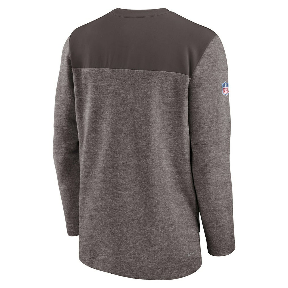 Sideline Lockup Performance Quarter-Zip Top - Cleveland Browns Tops