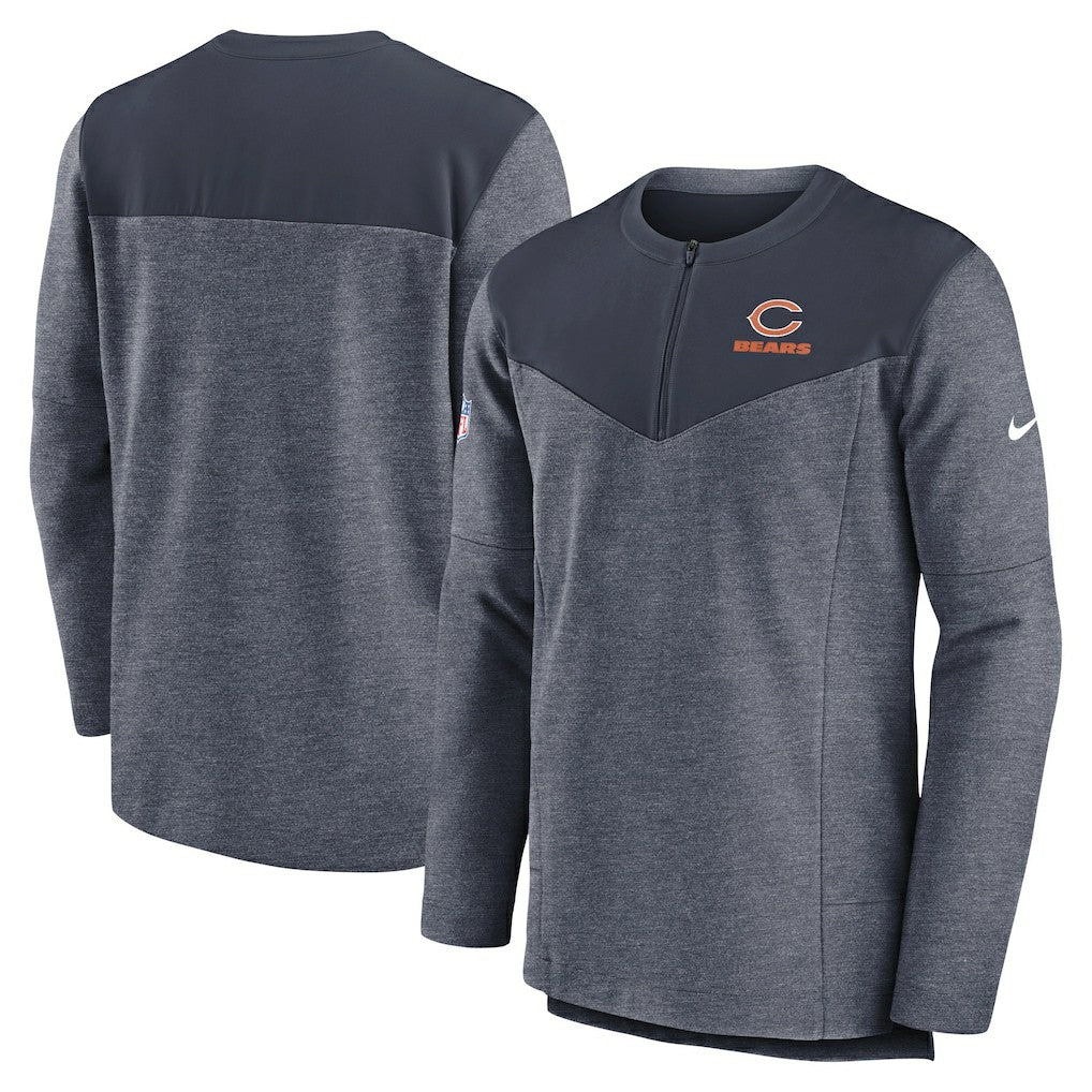 Sideline Lockup Performance Quarter-Zip Top - Chicago Bears Tops