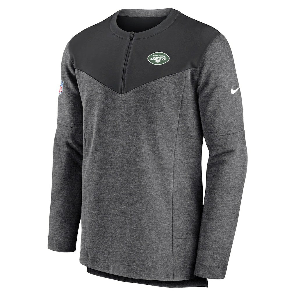 Sideline Lockup Performance Quarter-Zip Top - New York Jets Tops