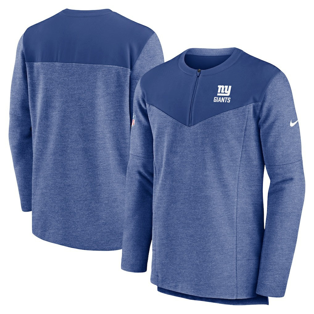 Sideline Lockup Performance Quarter-Zip Top - New York Giants Tops