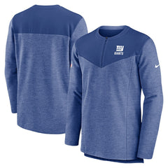 Sideline Lockup Performance Quarter-Zip Top - New York Giants Tops