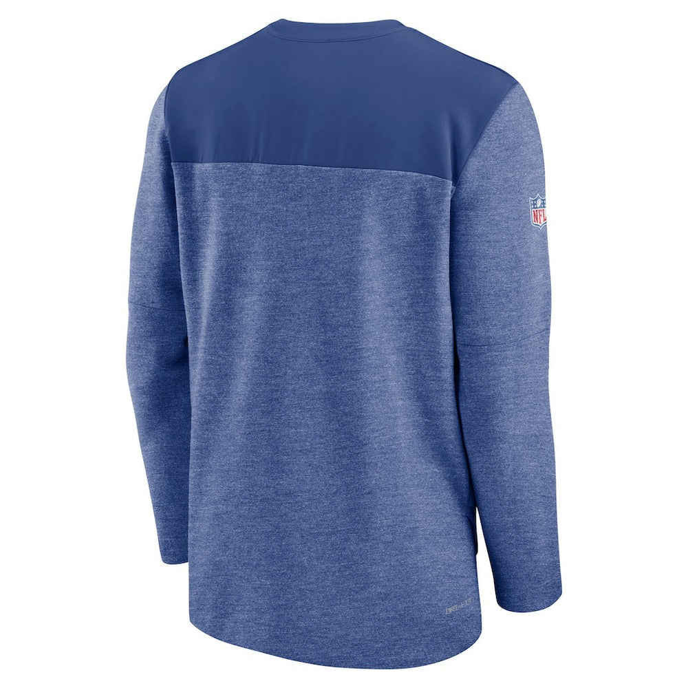 Sideline Lockup Performance Quarter-Zip Top - New York Giants Tops