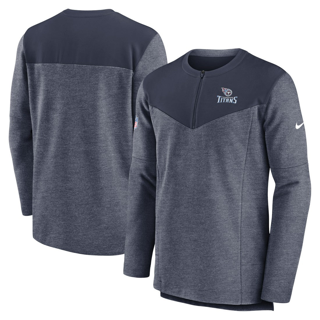 Sideline Lockup Performance Quarter-Zip Top - Tennessee Titans Tops