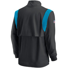Sideline Coach Chevron Lockup Quarter-Zip Long Sleeve Top - Carolina Panthers Tops