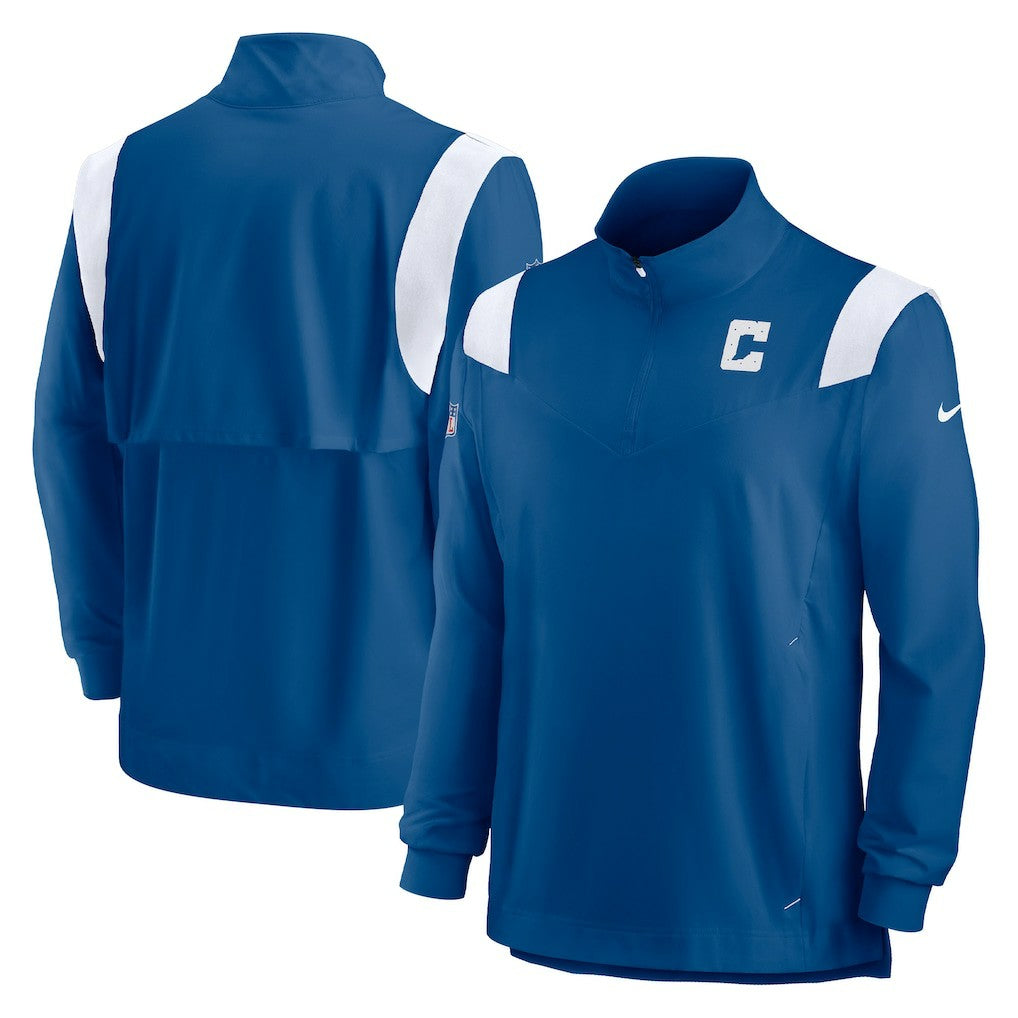 Sideline Coach Chevron Lockup Quarter-Zip Long Sleeve Top - Indianapolis Colts Tops