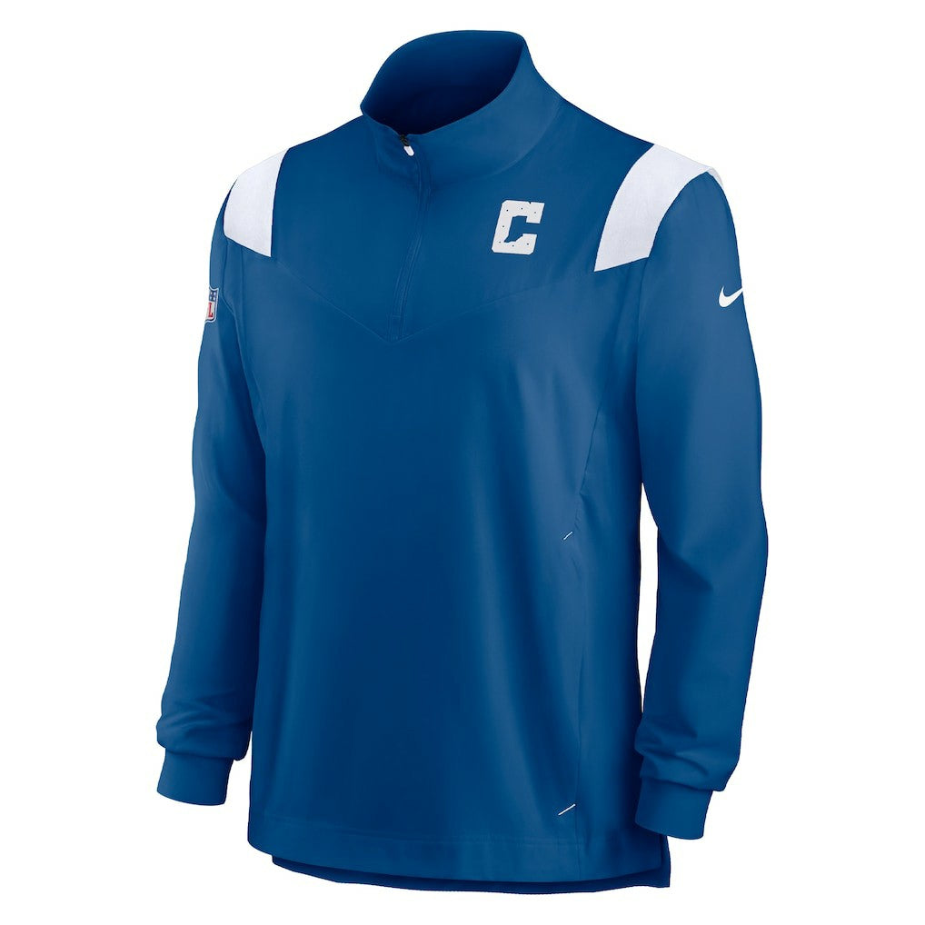 Sideline Coach Chevron Lockup Quarter-Zip Long Sleeve Top - Indianapolis Colts Tops