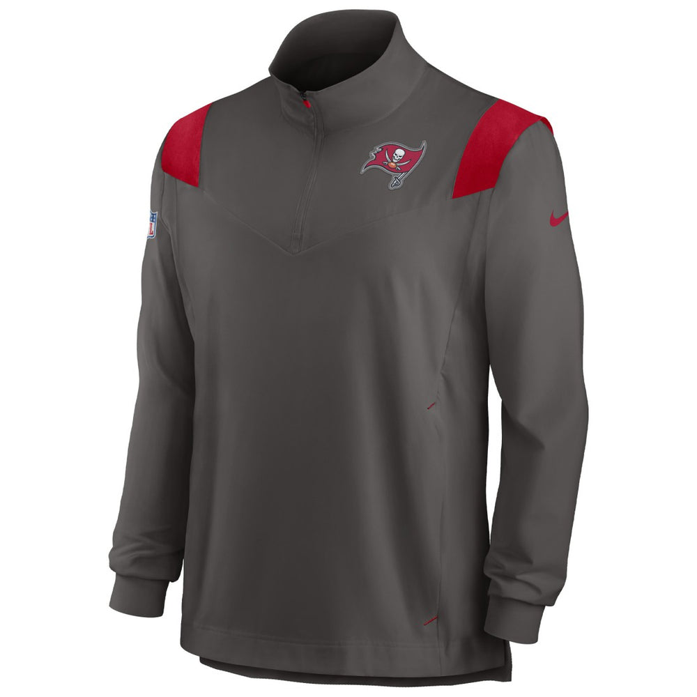 Sideline Coach Chevron Lockup Quarter-Zip Long Sleeve Top - Tampa Bay Buccaneers Tops
