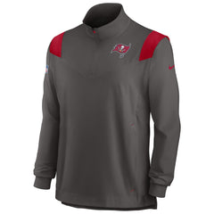 Sideline Coach Chevron Lockup Quarter-Zip Long Sleeve Top - Tampa Bay Buccaneers Tops