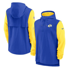 Sideline Player Quarter-Zip Hoodie Jacket - Los Angeles Rams Hoodies