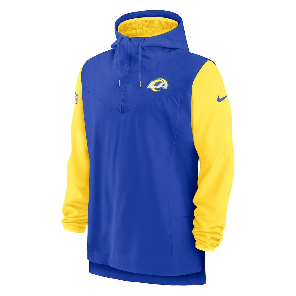 Sideline Player Quarter-Zip Hoodie Jacket - Los Angeles Rams Hoodies