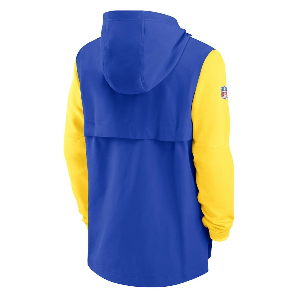 Sideline Player Quarter-Zip Hoodie Jacket - Los Angeles Rams Hoodies