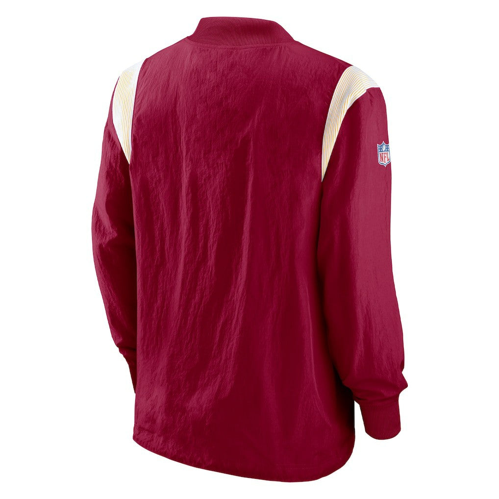 Sideline Athletic Stack V-Neck Pullover Windshirt Jacket - Washington Commanders Pullover