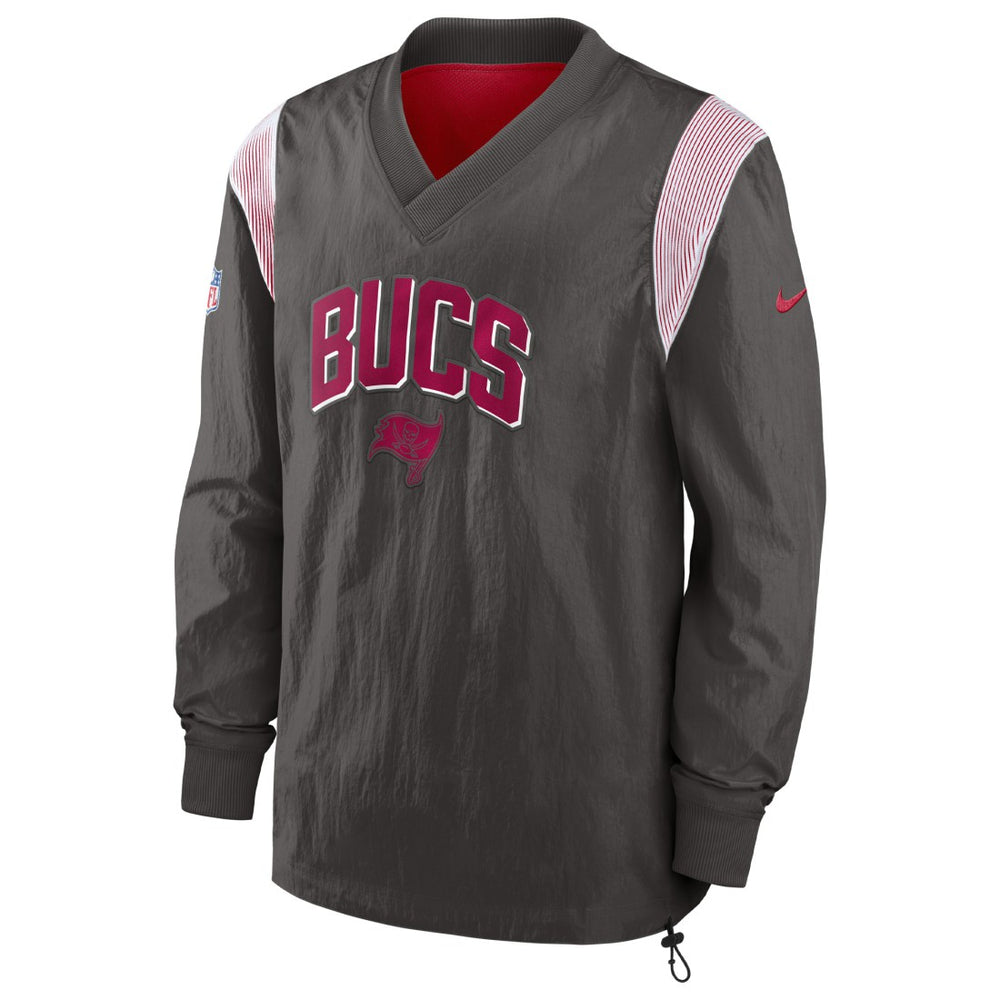 Sideline Athletic Stack V-Neck Pullover Windshirt Jacket - Tampa Bay Buccaneers Pullover