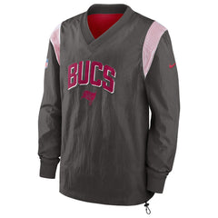 Sideline Athletic Stack V-Neck Pullover Windshirt Jacket - Tampa Bay Buccaneers Pullover