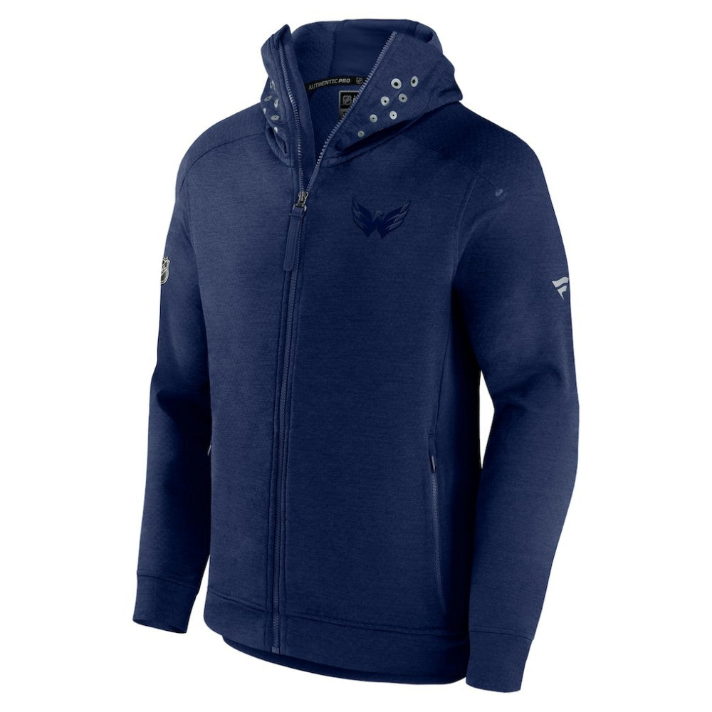 NHL Washington Capitals Fanatics Authentic Pro Road Tech Lightweight Full-Zip Hoodie Jacket