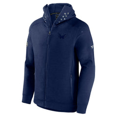 NHL Washington Capitals Fanatics Authentic Pro Road Tech Lightweight Full-Zip Hoodie Jacket