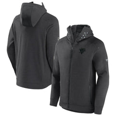 NHL Pittsburgh Penguins Fanatics Authentic Pro Road Tech Lightweight Full-Zip Hoodie Jacket