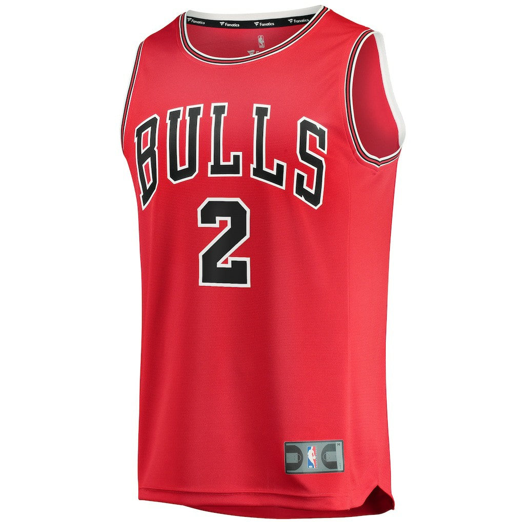 Fanatics Lonzo Ball Chicago Bulls Youth Fast Break Road Replica Jersey sale