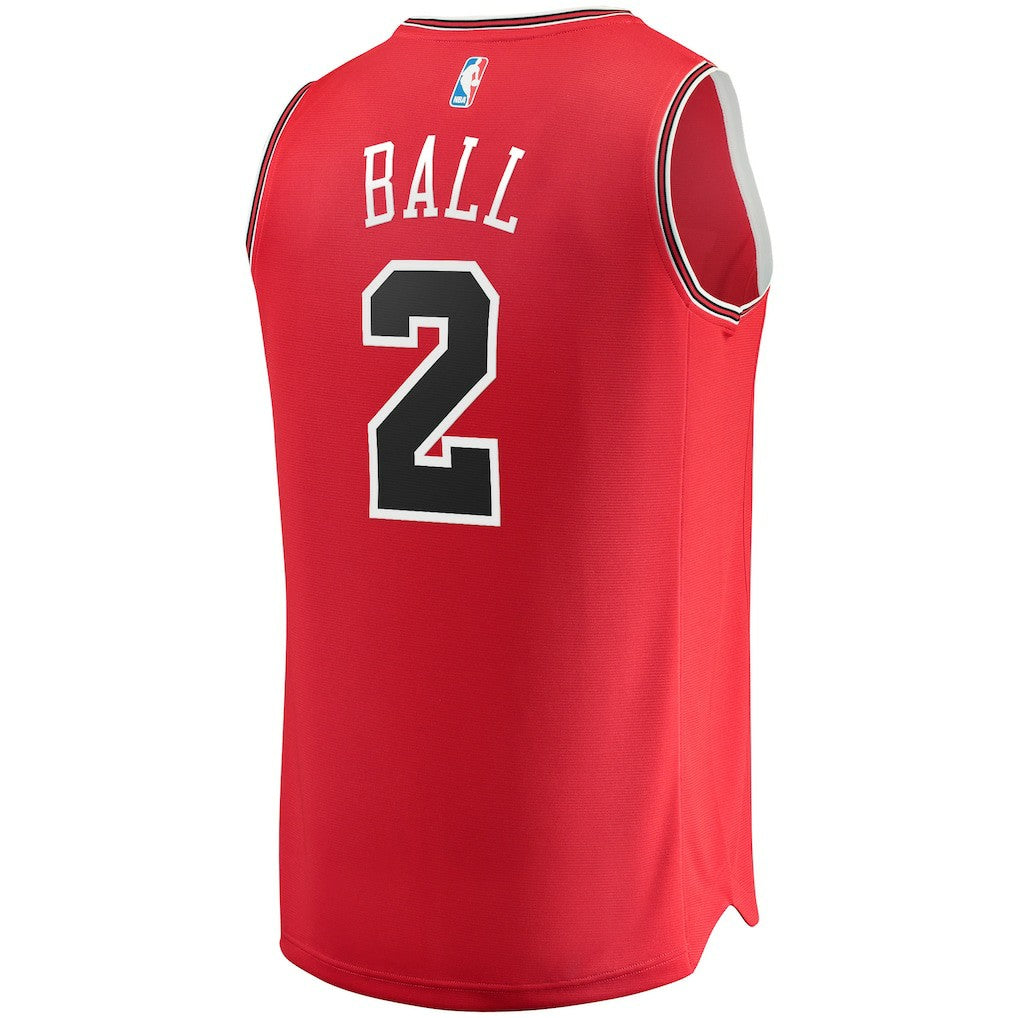 Fanatics Lonzo Ball Chicago Bulls Youth Fast Break Road Replica Jersey sale