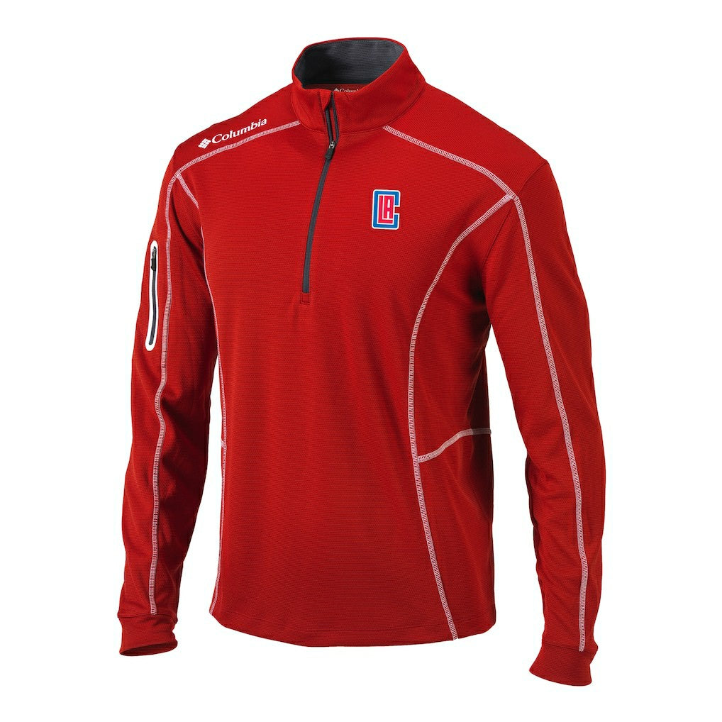 Columbia LA Clippers Shotgun Quarter-Zip Pullover Jacket