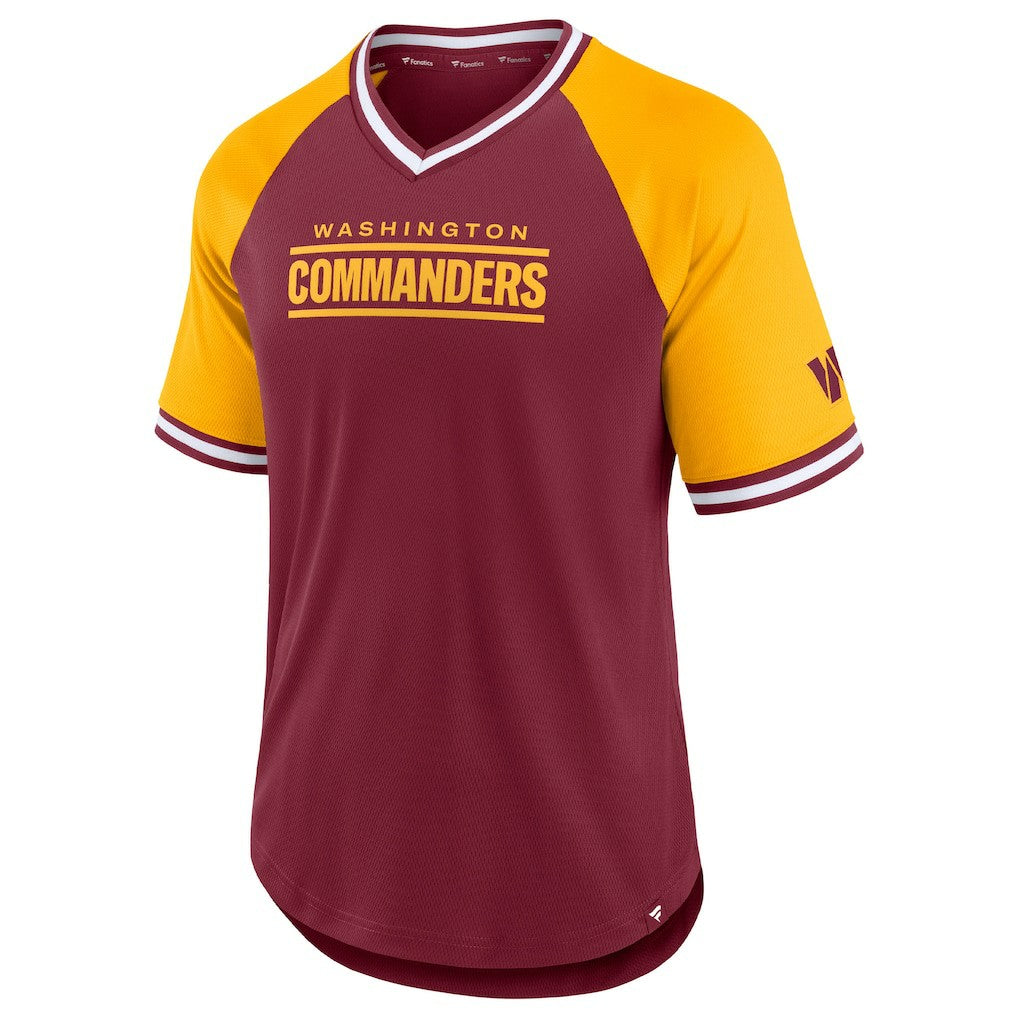 Second Wind Raglan V-Neck T-Shirt - Washington Commanders T-shirts