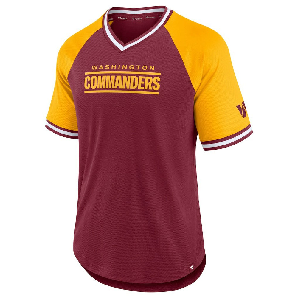 Second Wind Raglan V-Neck T-Shirt - Washington Commanders T-shirts