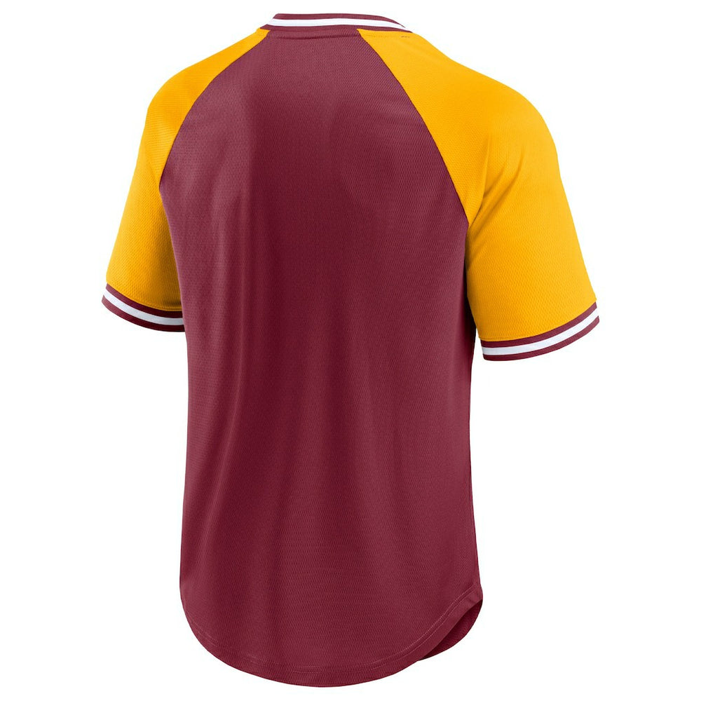 Second Wind Raglan V-Neck T-Shirt - Washington Commanders T-shirts