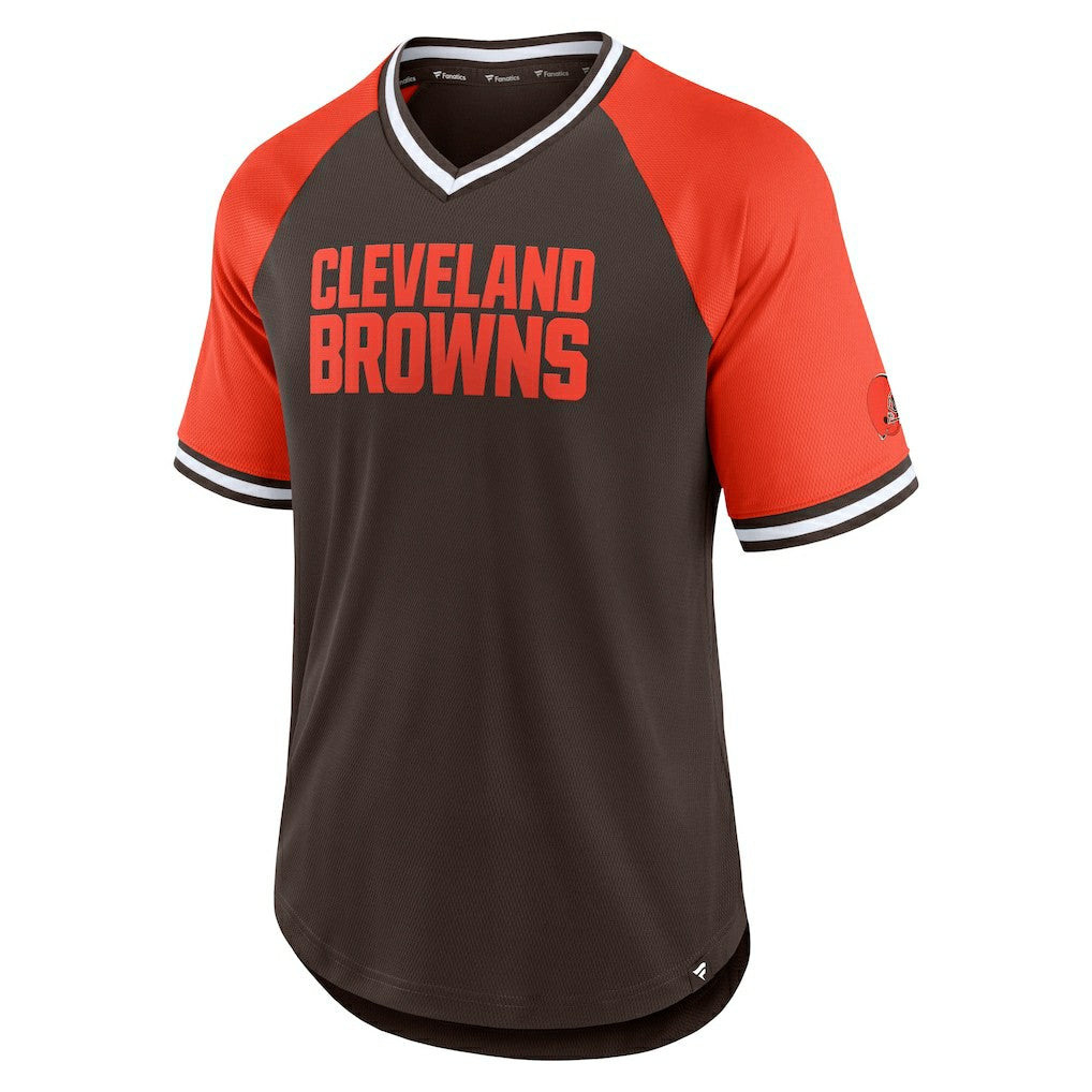 Second Wind Raglan V-Neck T-Shirt - Cleveland Browns T-shirts