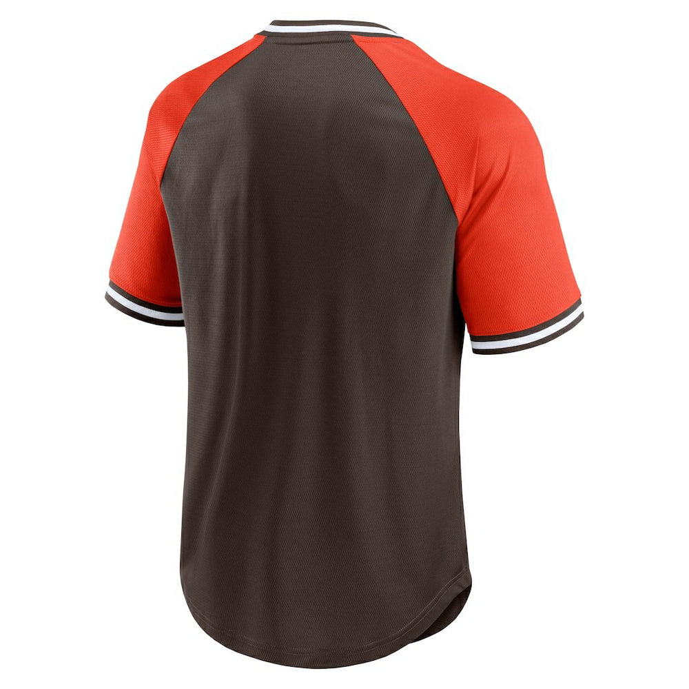 Second Wind Raglan V-Neck T-Shirt - Cleveland Browns T-shirts