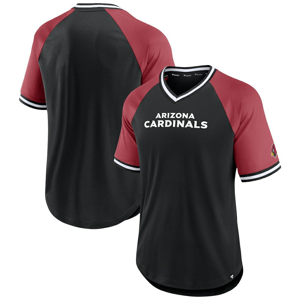 Second Wind Raglan V-Neck T-Shirt - Arizona Cardinals T-shirts