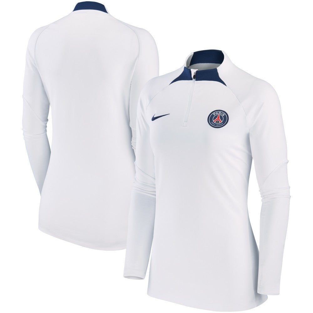 Paris Saint-Germain Women's Strike Drill Raglan Performance Quarter-Zip Top