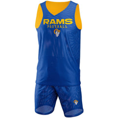 FOCO Colorblock Mesh V-Neck & Shorts Set - Los Angeles Rams Shorts