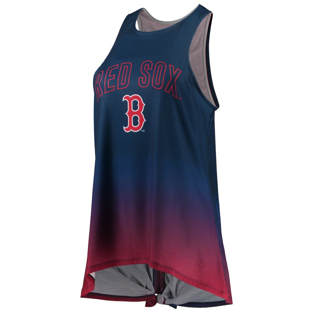 Navy Boston Red Sox FOCO Women's Gradient Tie-Back Racerback Tank Top