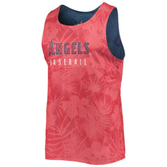 Red/Navy Los Angeles Angels FOCO Floral Reversible Mesh Tank Top