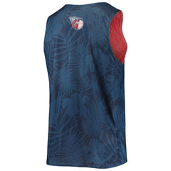 Navy Cleveland Guardians FOCO Floral Reversible Mesh Tank Top
