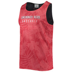Red Cincinnati Reds FOCO Floral Reversible Mesh Tank Top
