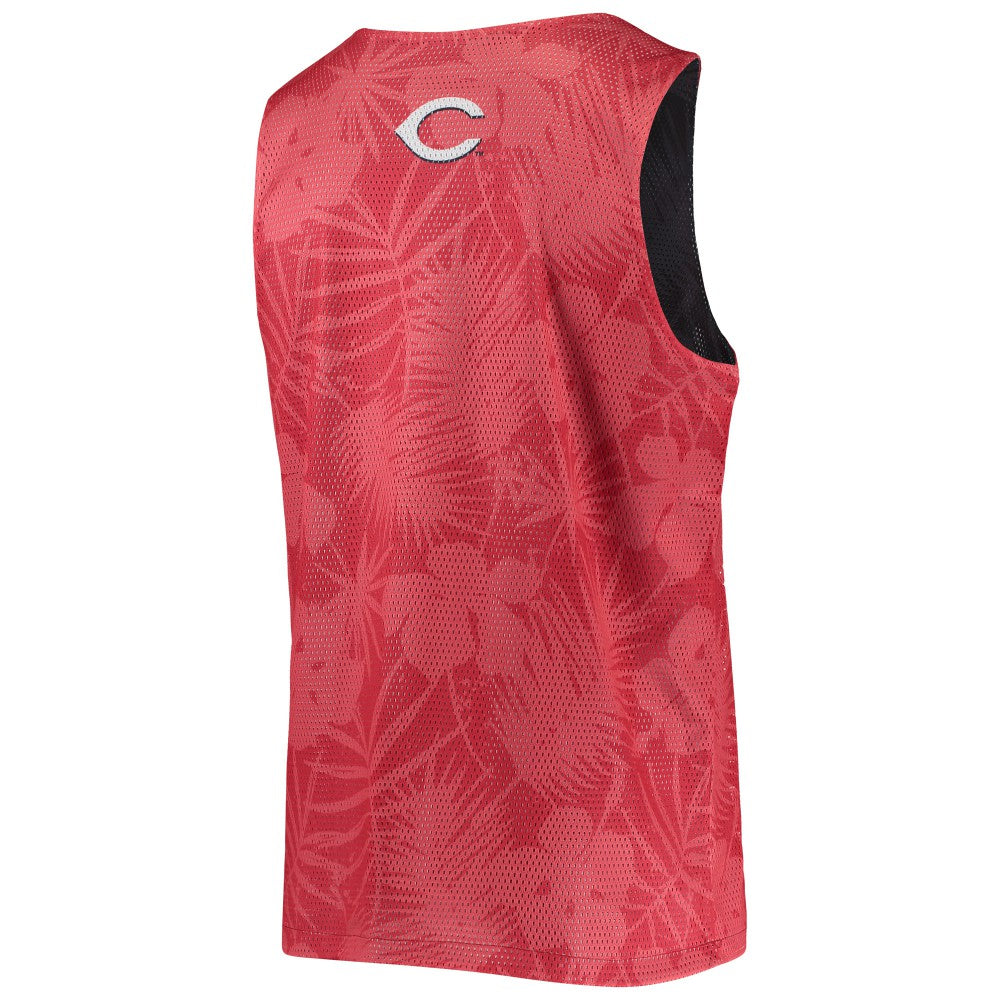 Red Cincinnati Reds FOCO Floral Reversible Mesh Tank Top