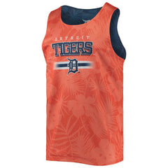 Navy Detroit Tigers FOCO Floral Reversible Mesh Tank Top
