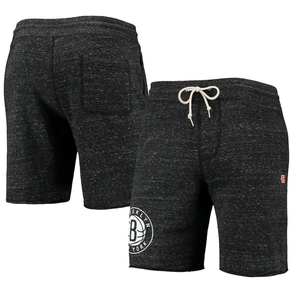 Brooklyn Nets Homage Primary Logo Tri-Blend Sweat Shorts