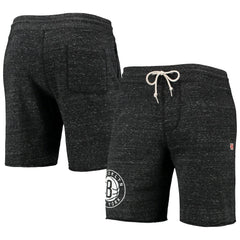 Brooklyn Nets Homage Primary Logo Tri-Blend Sweat Shorts