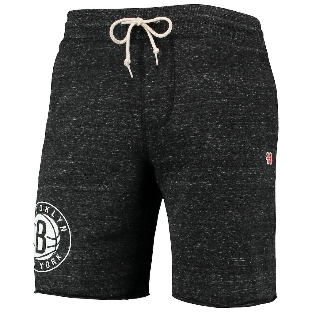 Brooklyn Nets Homage Primary Logo Tri-Blend Sweat Shorts