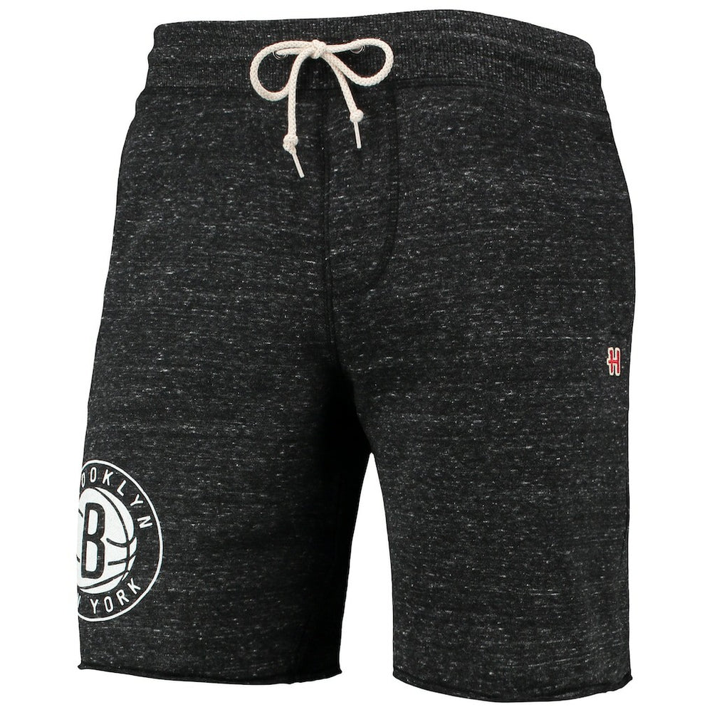 Brooklyn Nets Homage Primary Logo Tri-Blend Sweat Shorts