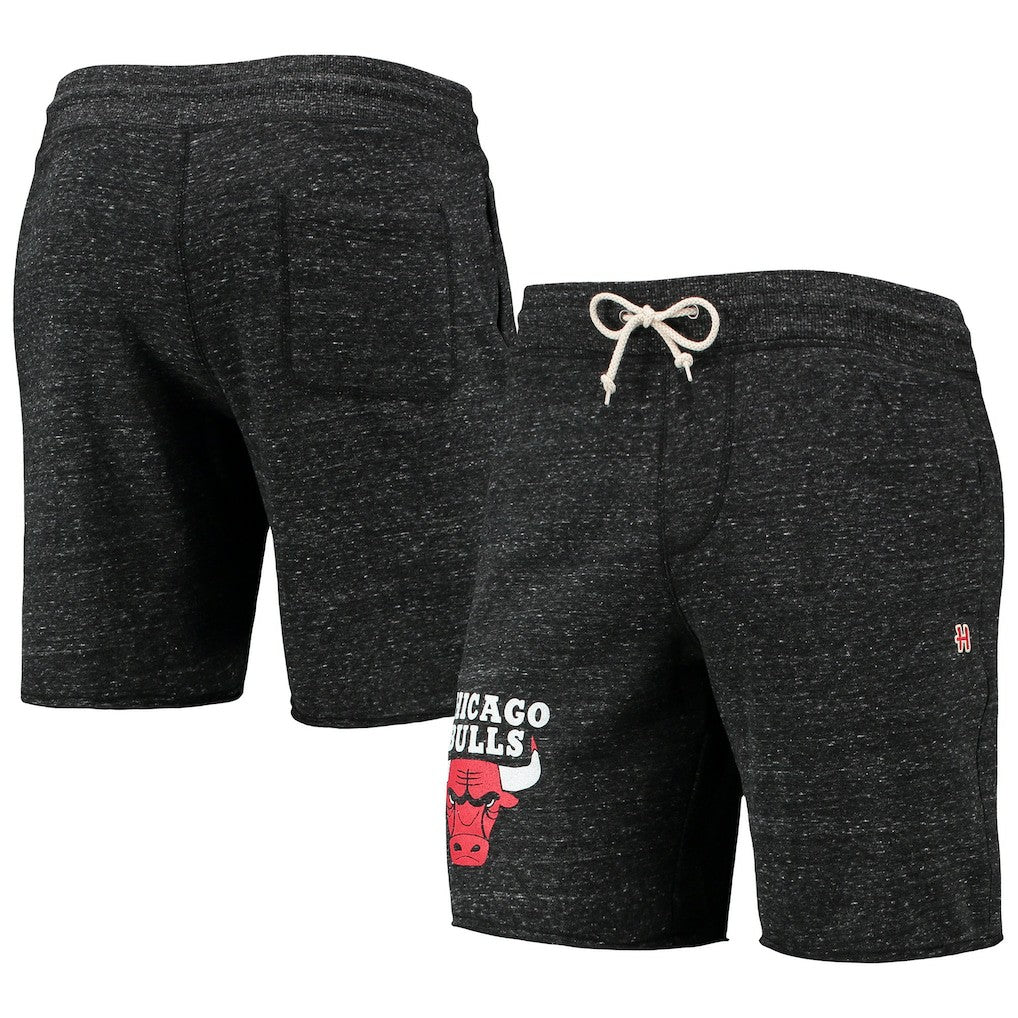 Chicago Bulls Homage Primary Logo Tri-Blend Sweat Shorts