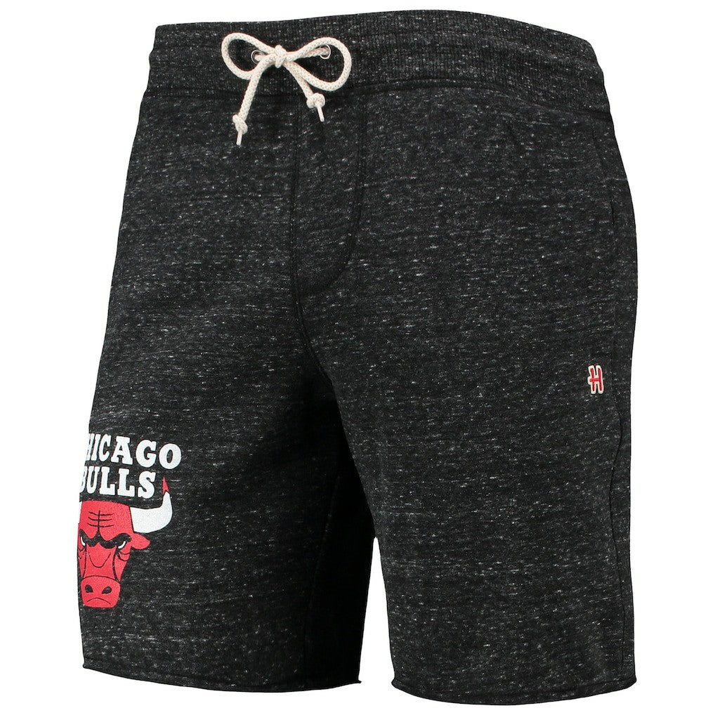 Chicago Bulls Homage Primary Logo Tri-Blend Sweat Shorts