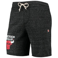 Chicago Bulls Homage Primary Logo Tri-Blend Sweat Shorts